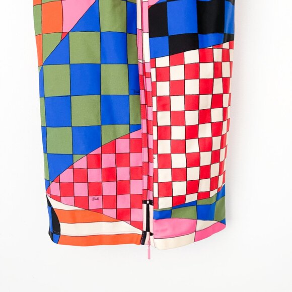 Emilio Pucci Giardino Print Long Dress Maxi Stretch-jersey - Picture 9 of 16